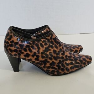 Boston Design Studio Water Resistant Leopard Booties